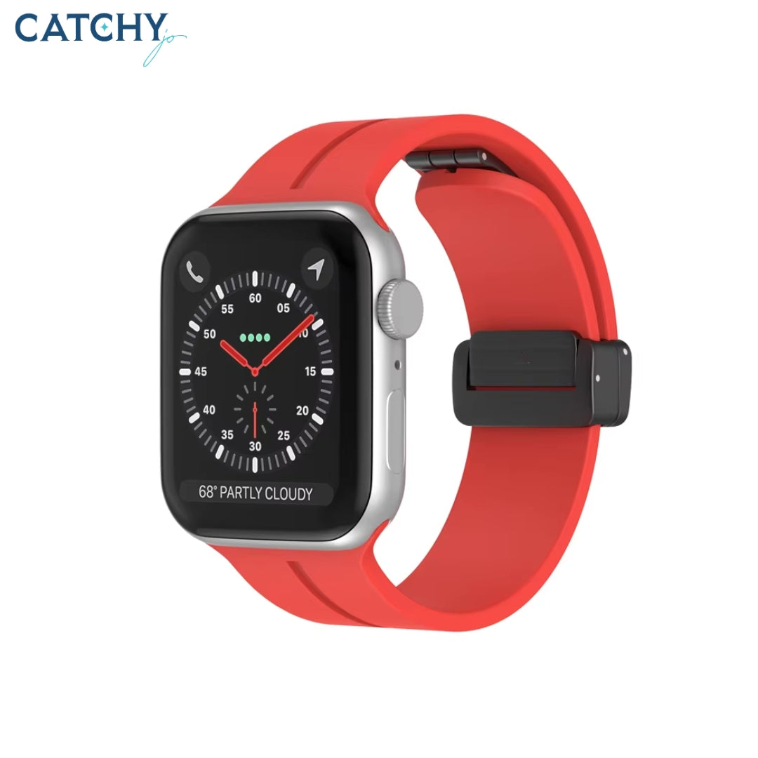 سوار رياضي مغناطيسي من السيليكون لـ Apple Watch