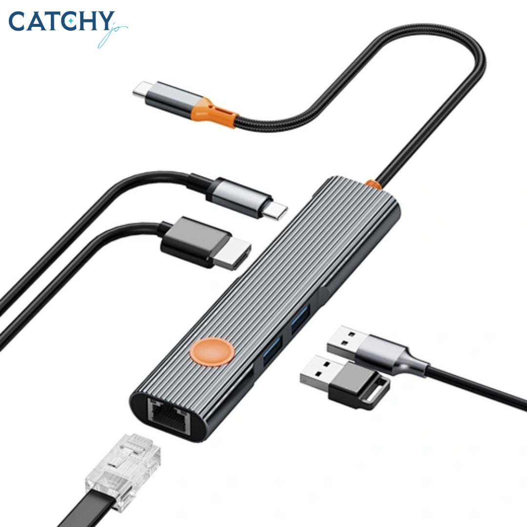 WiWU Wi-HB005 5 in 1 Travelling USB-C Hub