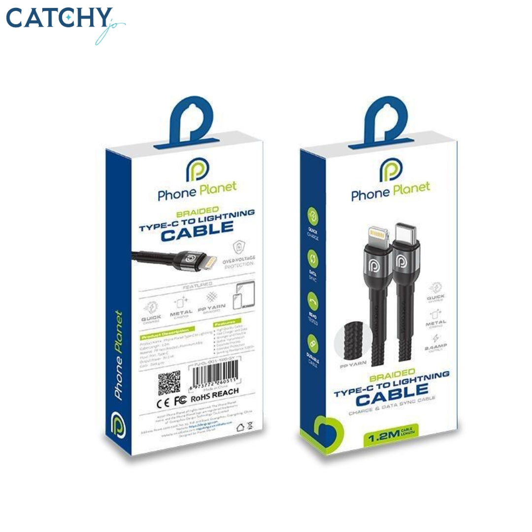 Phone Planet PJ-CL-001 Aluminum Alloy Type-C To Lightning Cable 1.2M (30W)