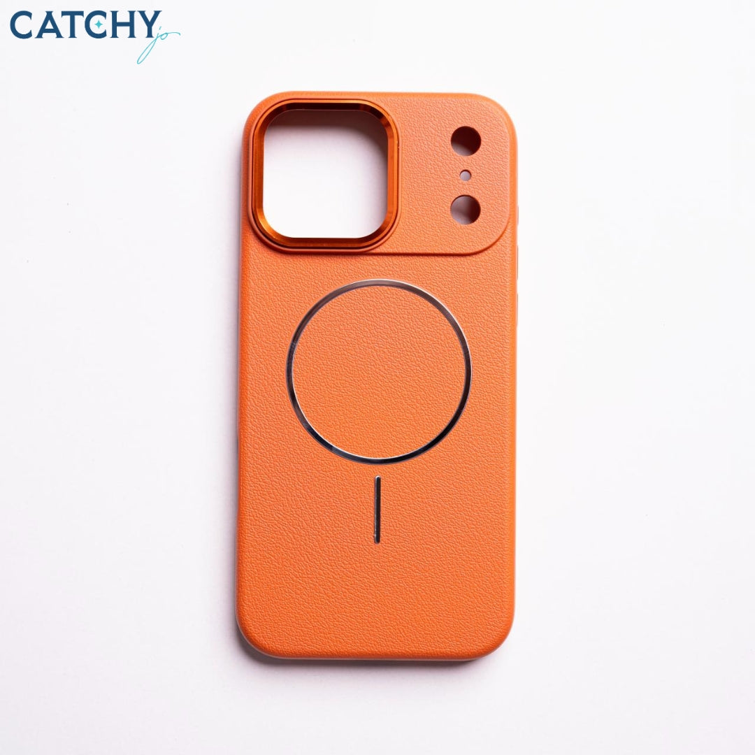 iPhone Plain Leather Case With MagSafe