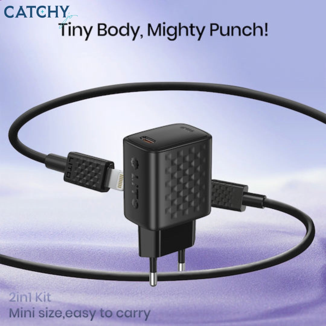 LITO LC17L Charging Adapter With Lightning Cable (30W)