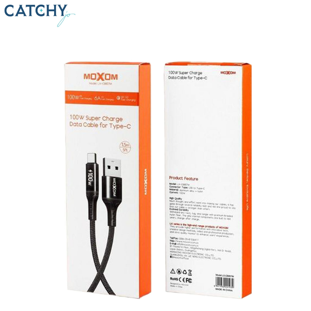 Moxom LX-CB807 USB To Type-C Charging & Data cable (100W)