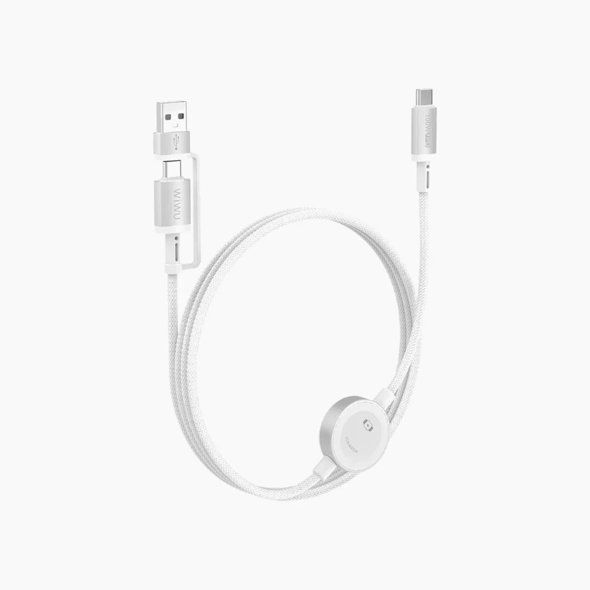 WiWU Wi-C104 TitanLink 2-in-1 Apple Watch A+C To C Charging Cable