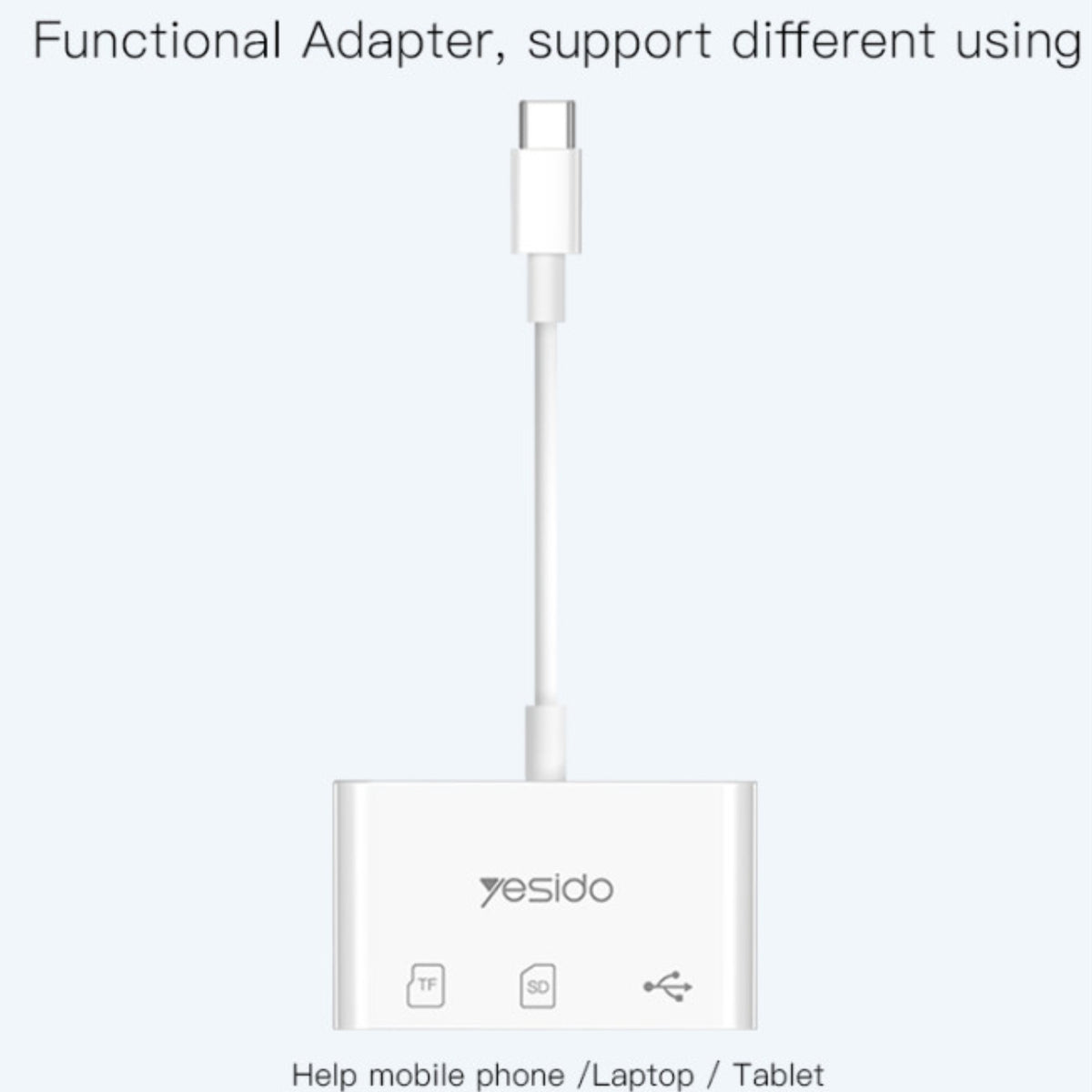 YESIDO GS16 Type-C To USB Quick Charge Adapter
