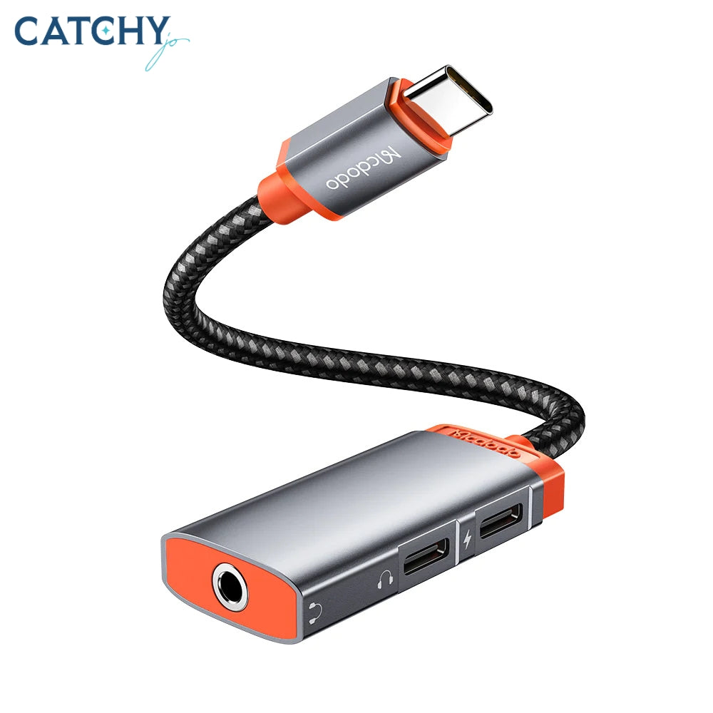 MCDODO CA-0940 Type C & DC 3.5mm Audio Adapter