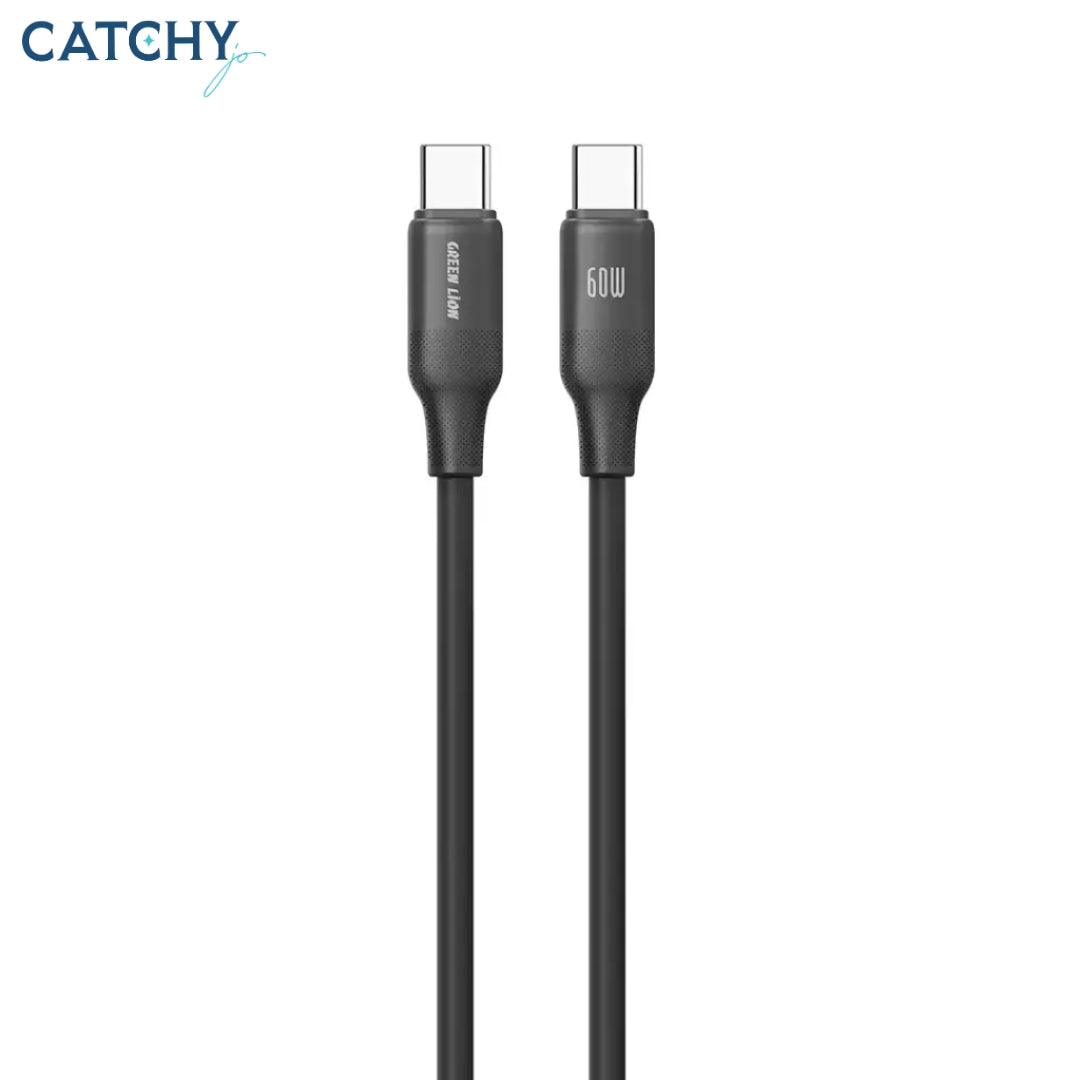 Green Lion Silicone USB-C To USB-C Cable Ultra-Flexible