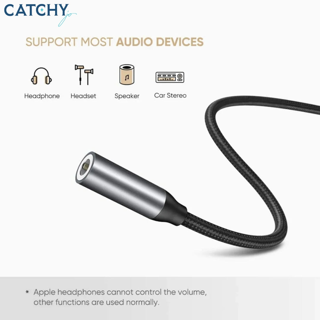 محول سماعات رأس UGREEN من USB C إلى جاك 3.5mm