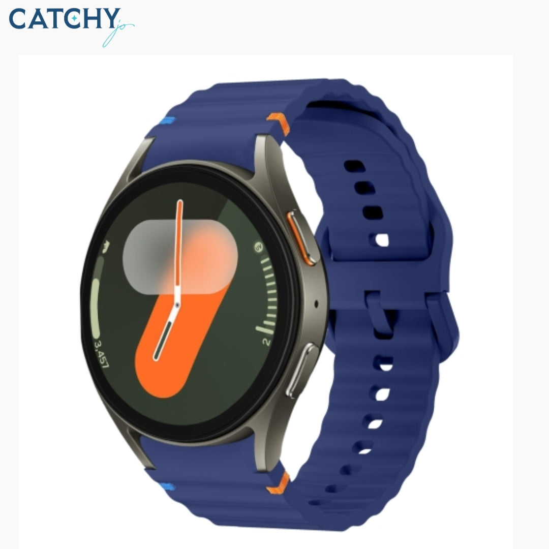 Huawei Wave Pattern Stitched Silicone Watch Band