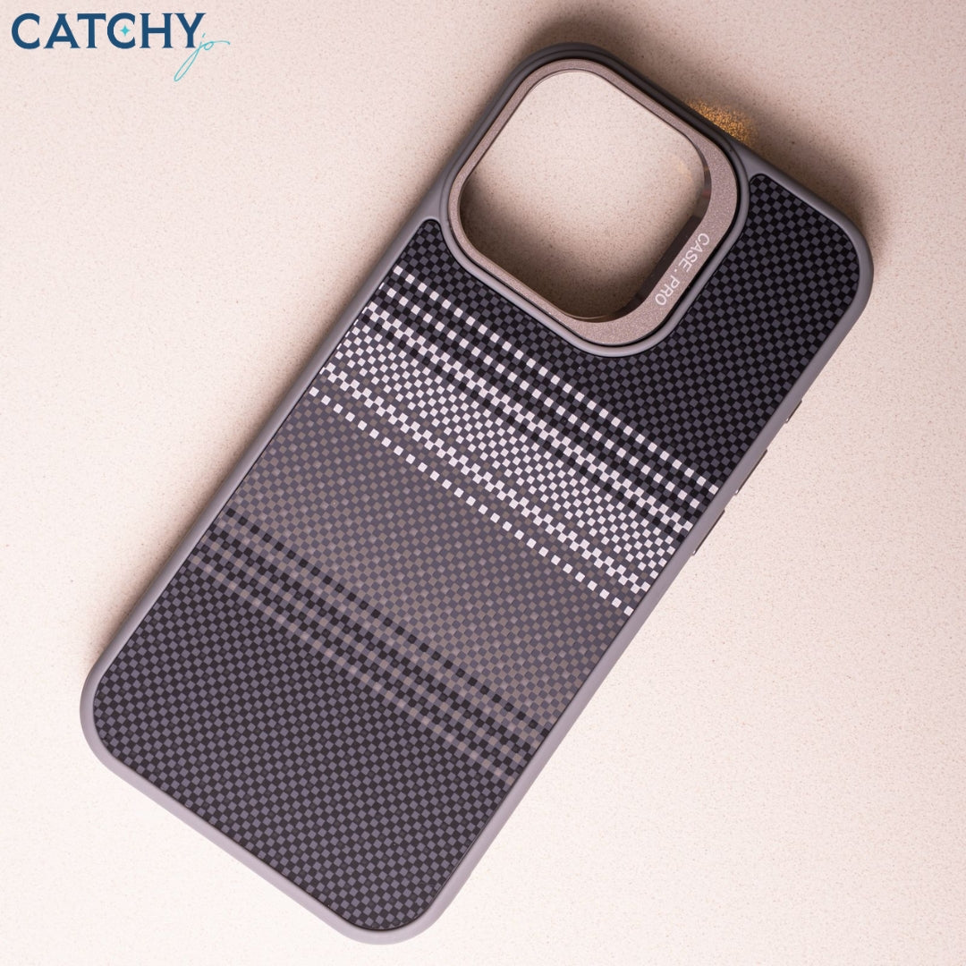 iPhone Gradient Carbon Case With Camera Stand