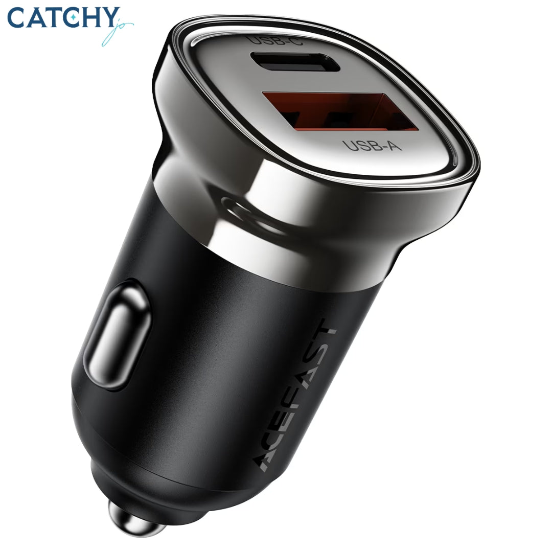 ACEFAST Fast Charge Car Charger B19 30W (1xUSB-C + 1xUSB-A)