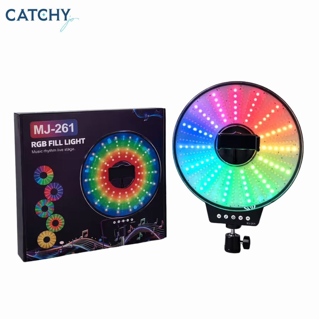 Tripod Stand MJ-261 RGB LED Ring Fill Light