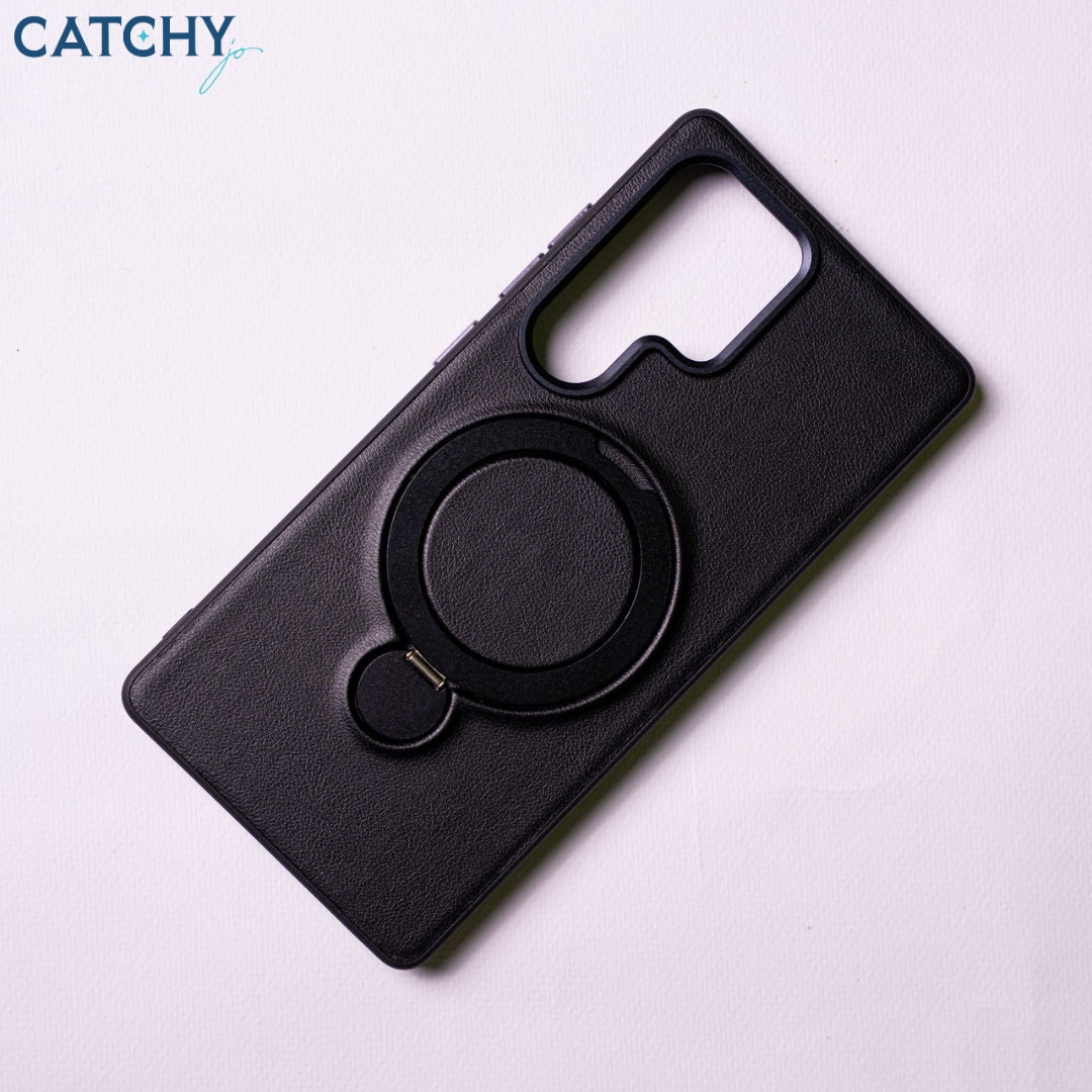 Samsung Leather Case With Metal Stand