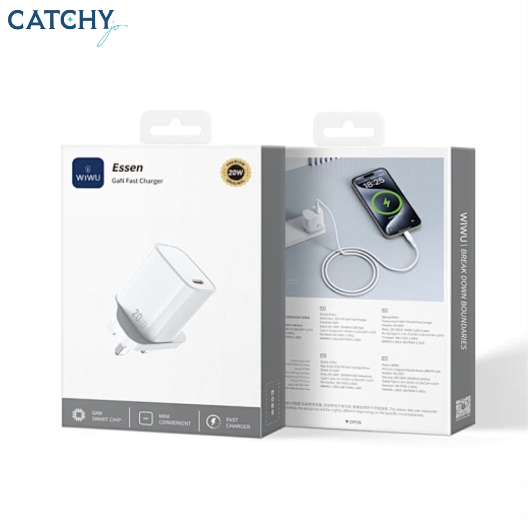 WiWU Wi-G007 Essen GaN Fast Charger Adapter (20W)