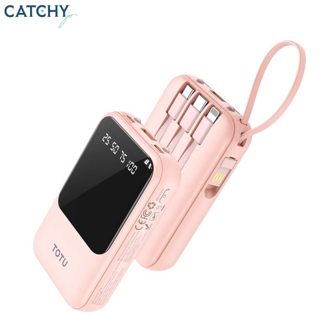 TOTU PB-1010 Built-in Cables Power Bank (10000mAh)