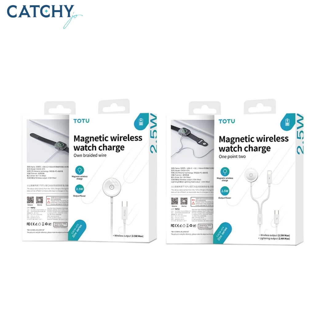 TOTU CACW-073 USB-C Watch Braided Wire Magnetic Charger