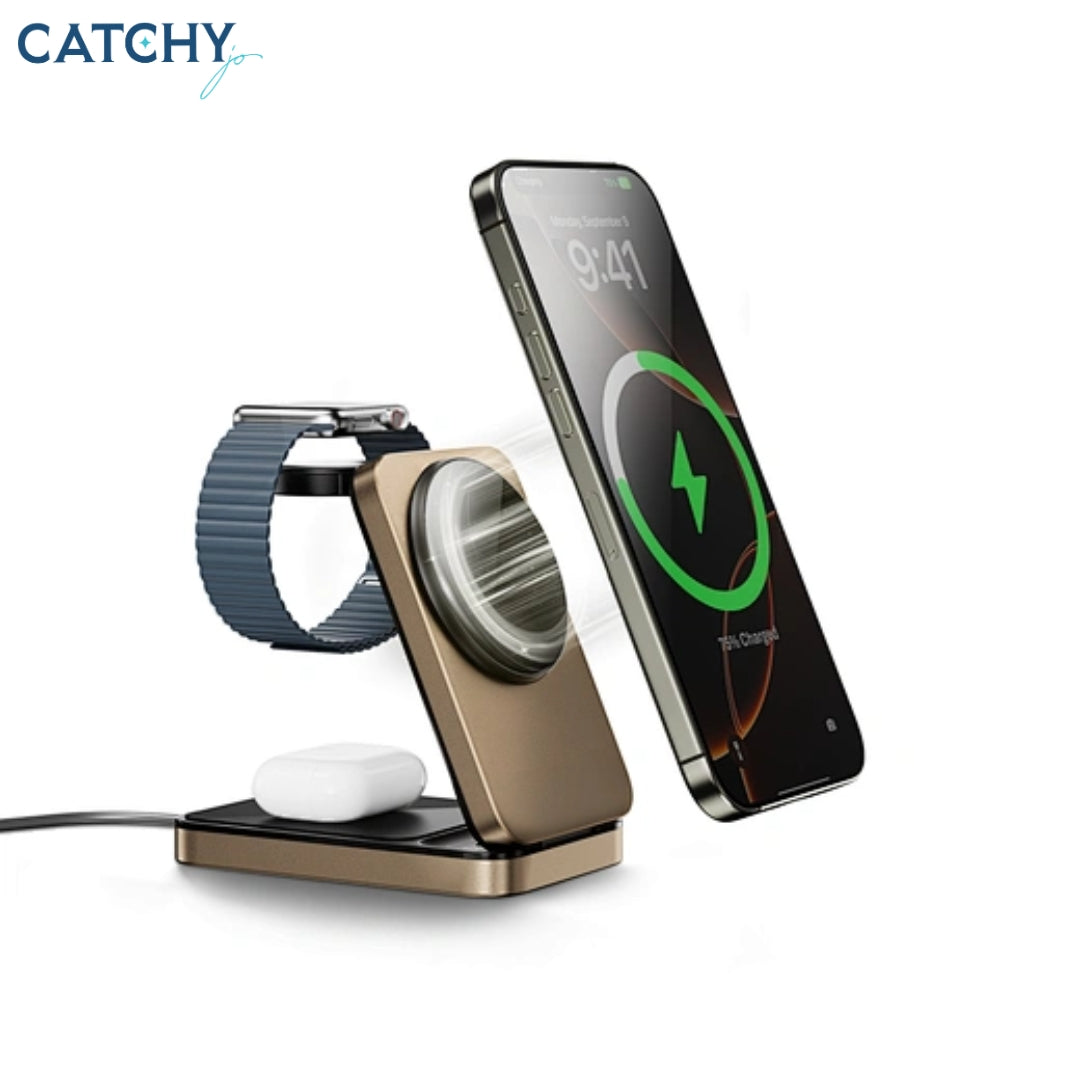 WiWU Wi-W038 Triple 3 in 1 Wireless Charger