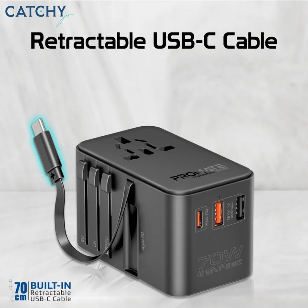 PROMATE TripMate-GaN70R Charging Adapter