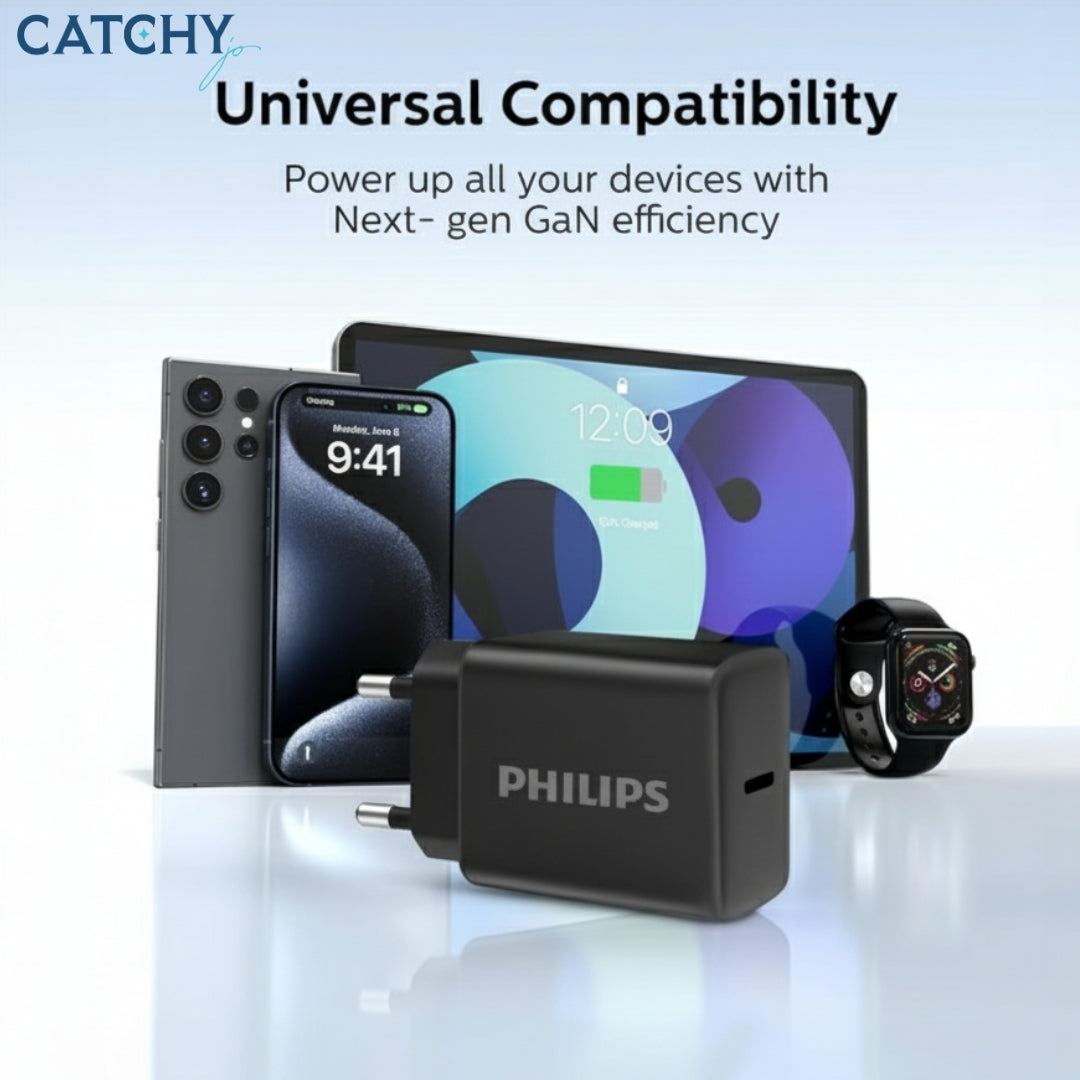 Philips Wall Charger With Type-C Cable DLP5312NB (30W)