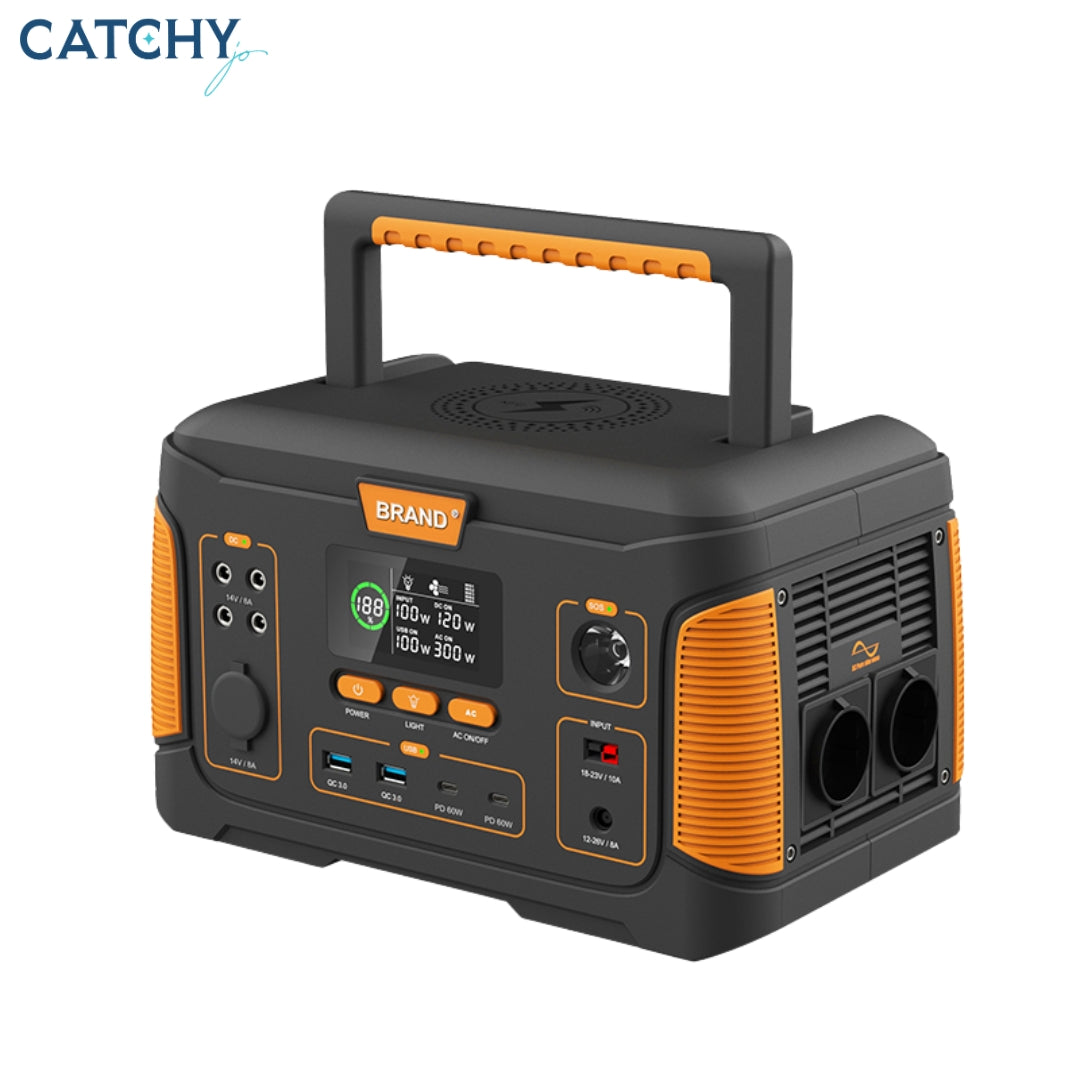 Portable Power Station With Solar Panel (500W)