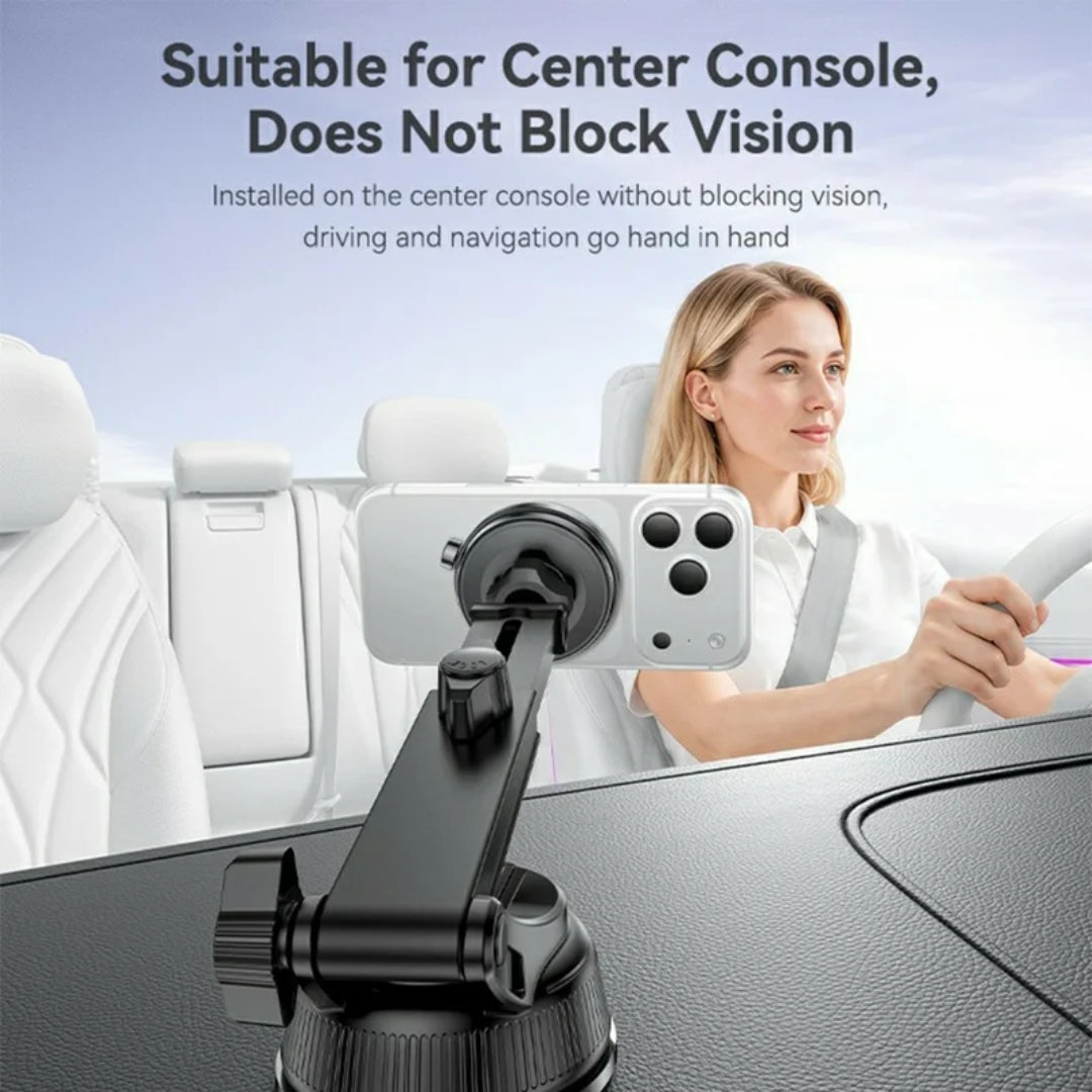 YESIDO C284 2 in 1 Vacuum Suction Magnetic Car Phone Mount 360 Degree Rotation