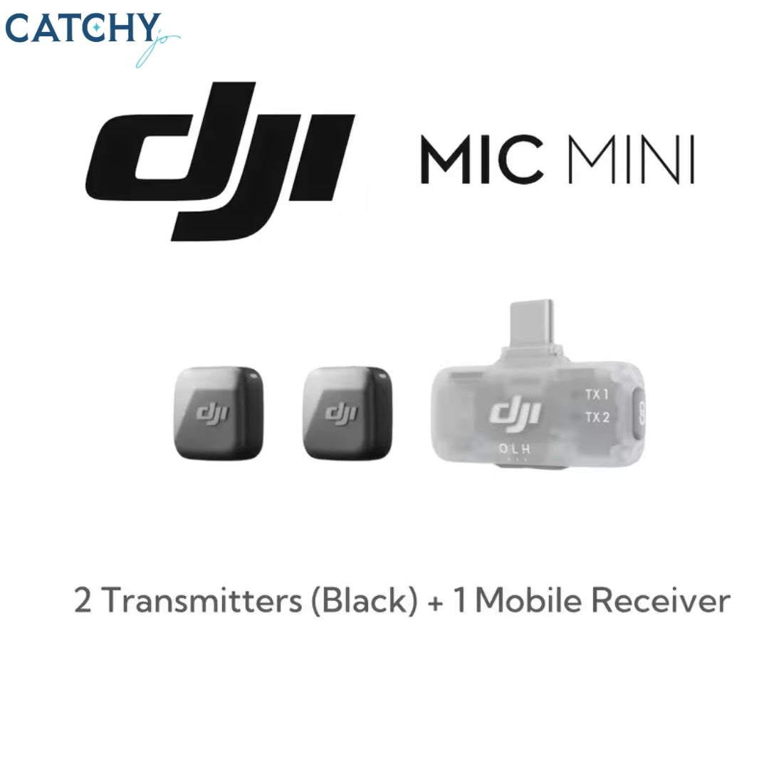 DJI Mic Mini Microphone 2 TX + 1 Mobile RX Set