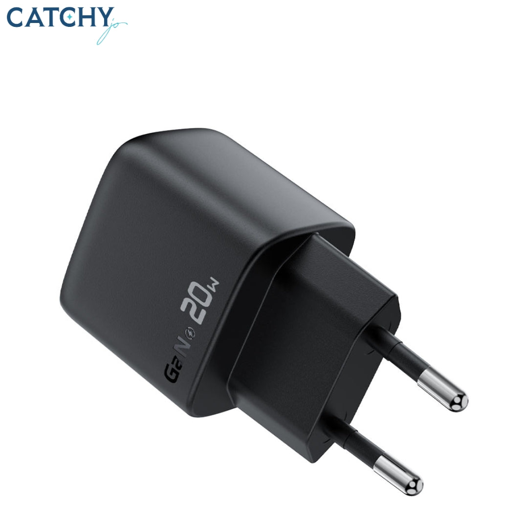 ACEFAST A113 شاحن حائطي USB-C للشحن السريع بمقبس الاتحاد الأوروبي (20W)
