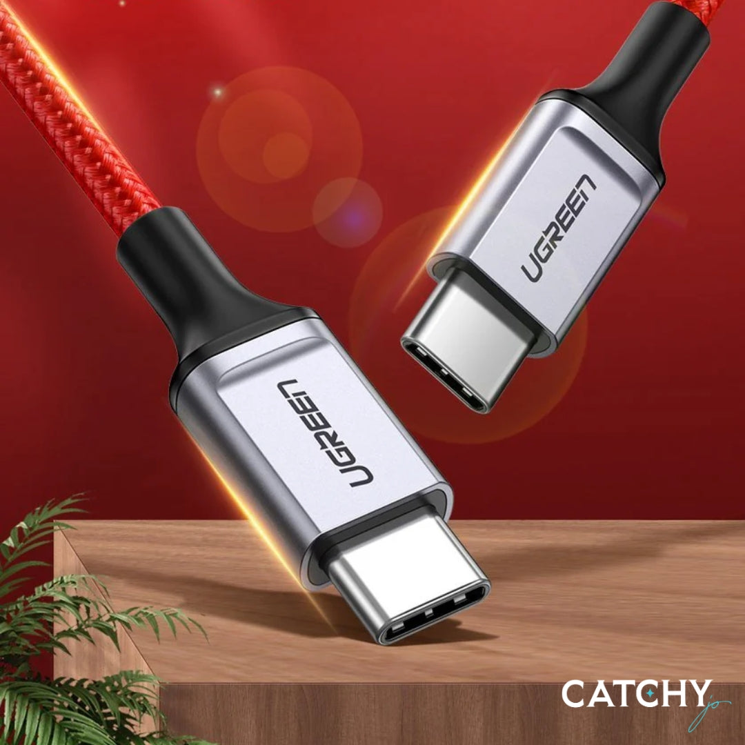 UGREEN كابل بيانات USB-C إلى USB-C 2.0 3A (1M)