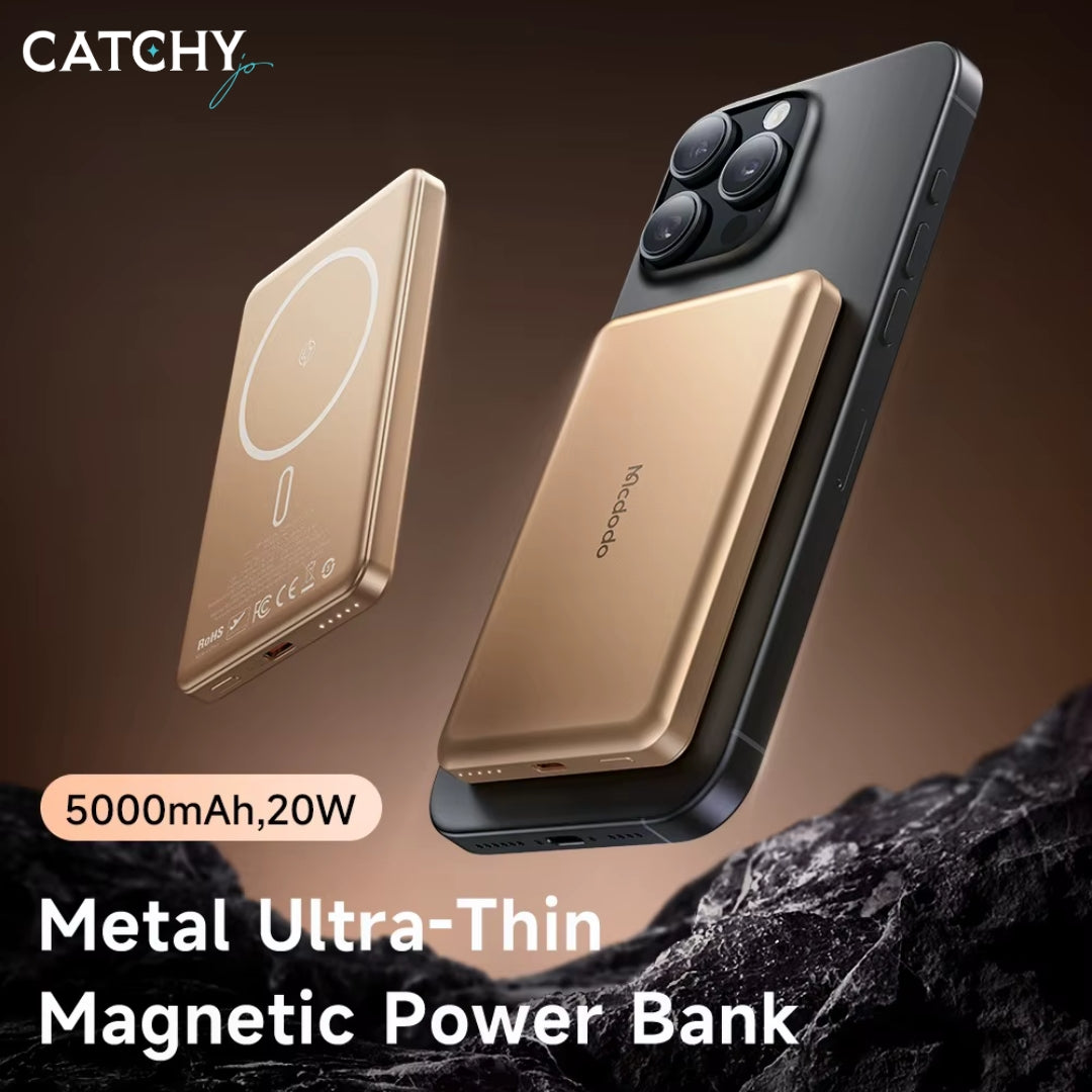MCDODO MC4642 Metal Magnetic Wireless Charging PowerBank (5000mAh)