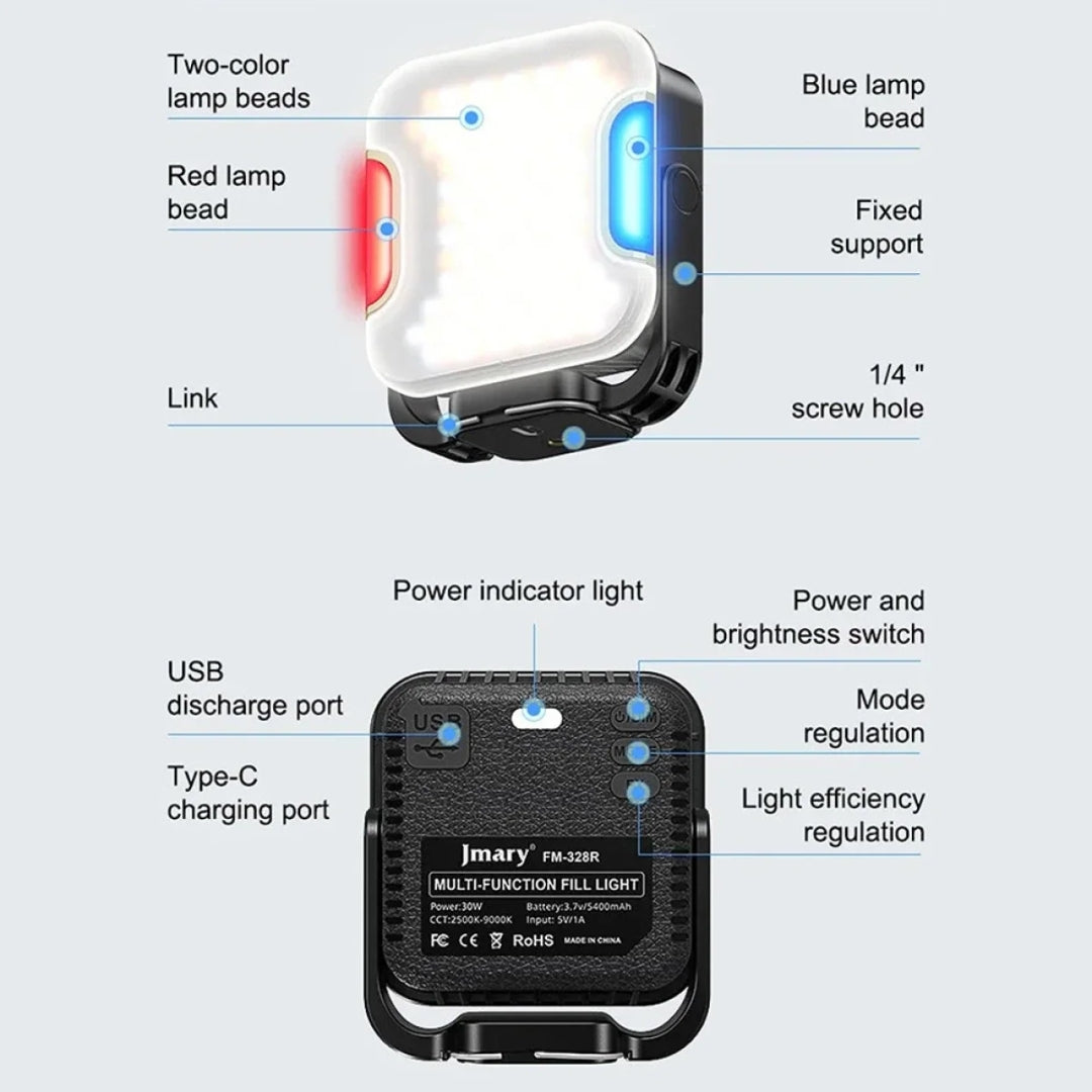 JMARY FM-328R LED Video Light