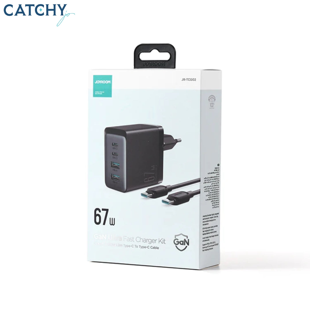 JOYROOM TCG02 Smart Fast Charging Adapter With Type-C Cable (67W)