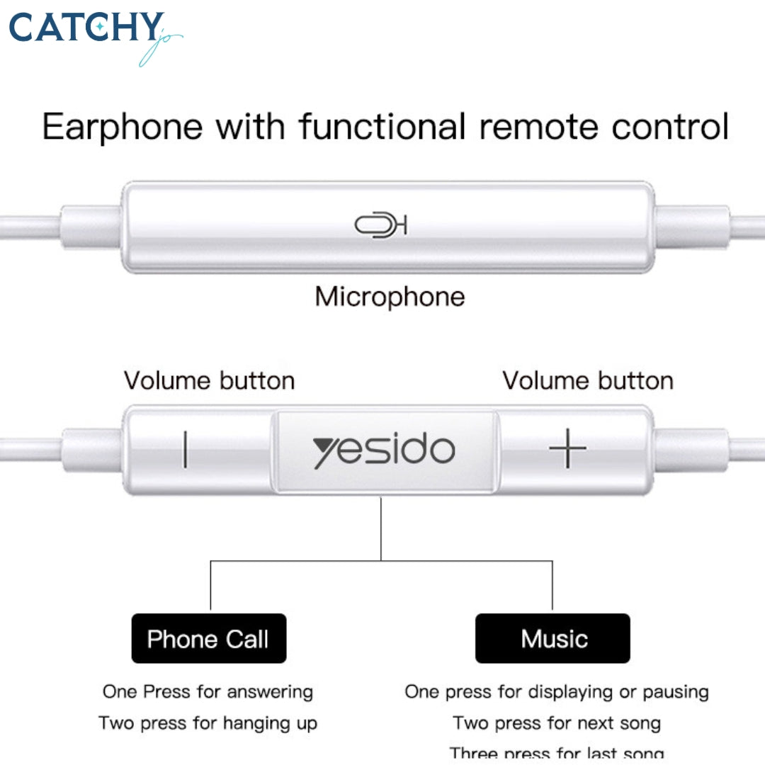 YESIDO YH33 Stereo Wired Earphone