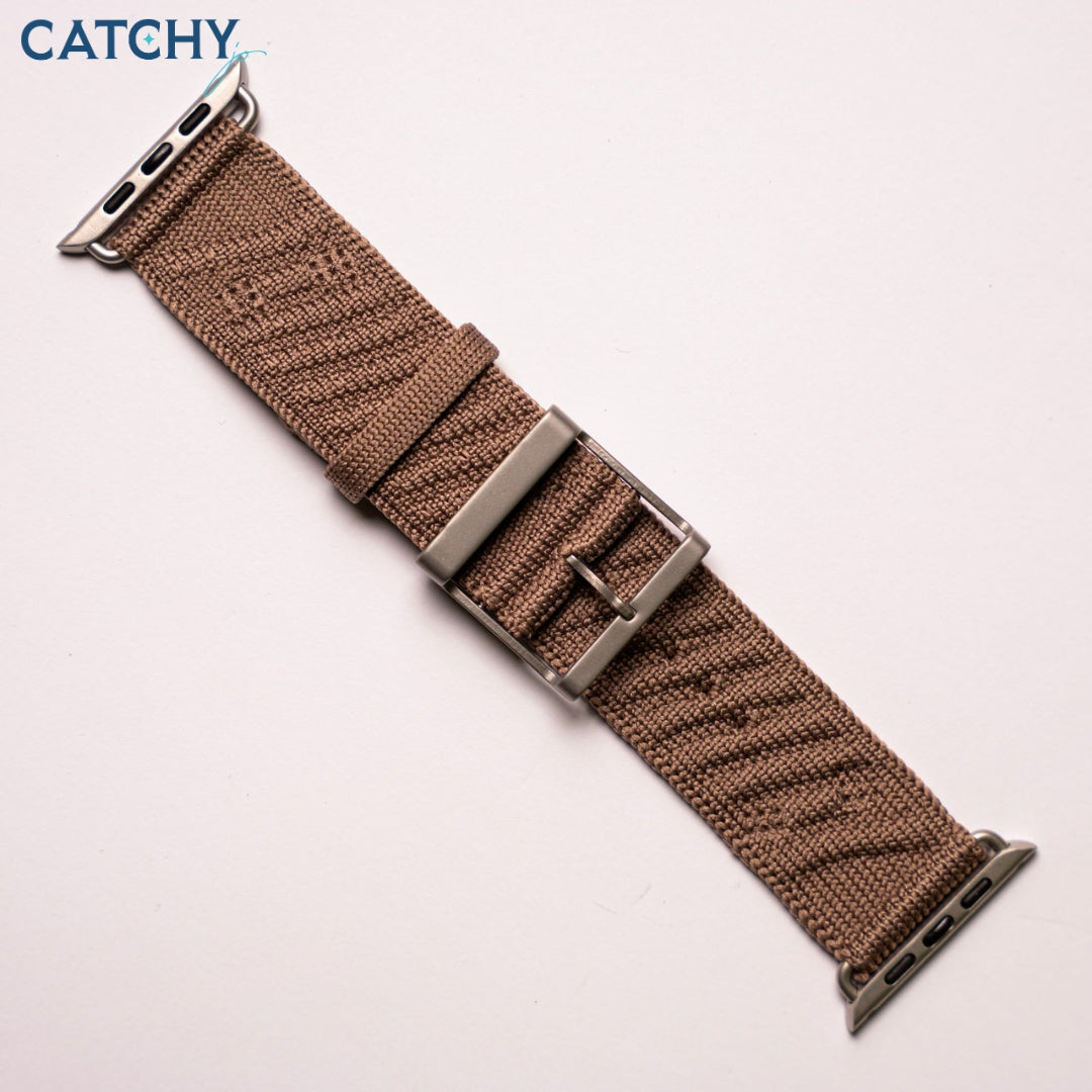 سوار منسوج بنقشة لـ Apple Watch