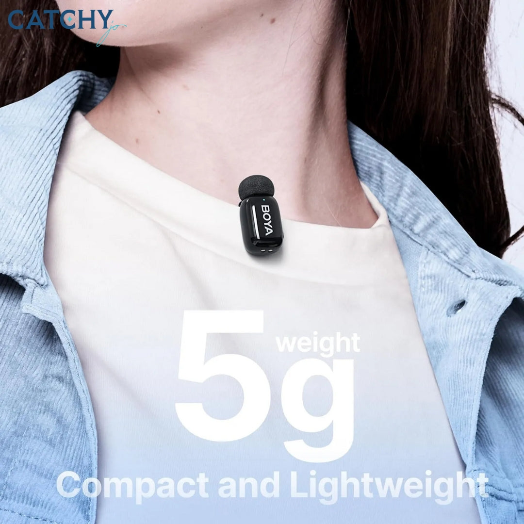BOYA Mini 12 Dual Wireless Microphone With Charging Case