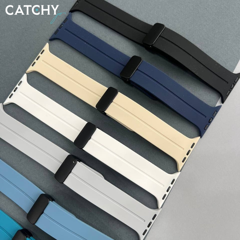 Apple Watch Magnetic Folding Buckle Silicone Bands