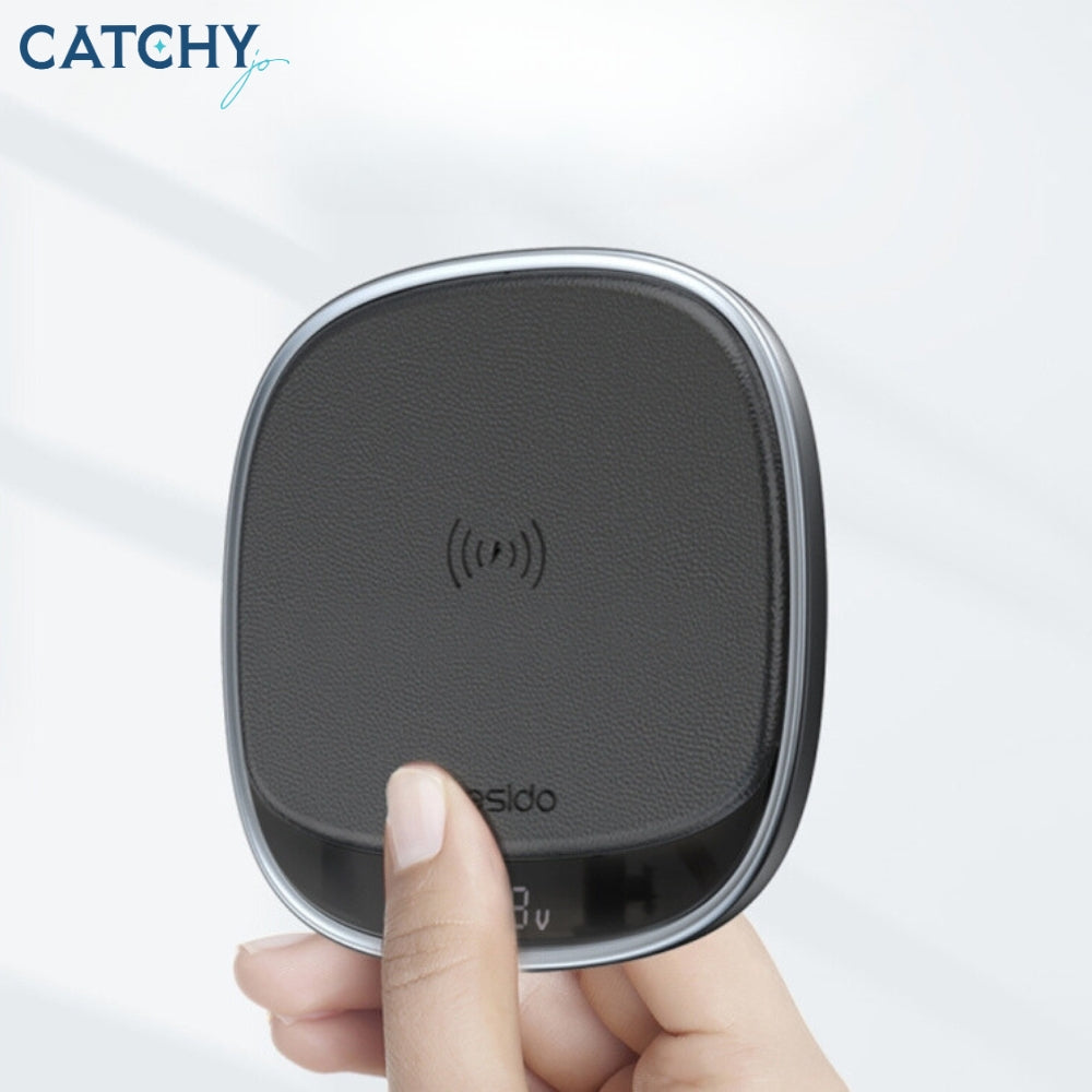 YESIDO DS11 Wireless Charger With LED Digital Display (15W)