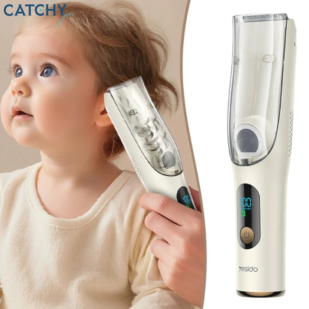 YESIDO MG19 Baby Hair Clipper With Quiet Operation & Built-in Vacuum