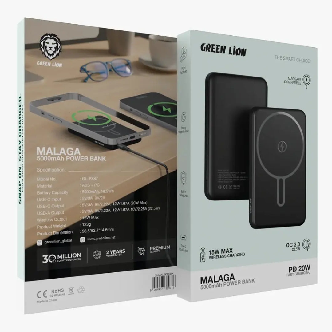 Green Lion Malaga Power Bank (5000mAh)