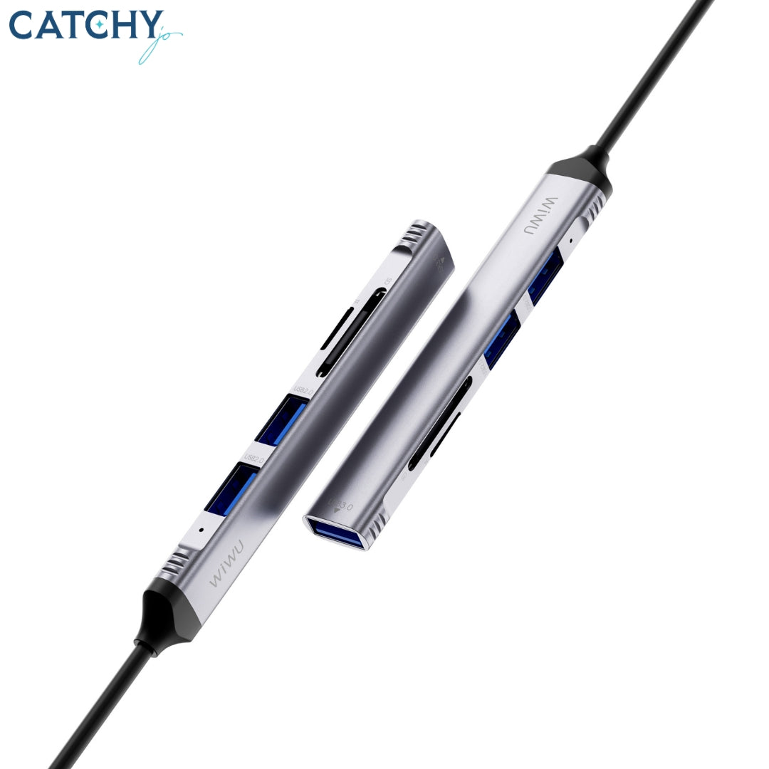 WiWU Wi-HB003 5 IN 1 Type-C Hub Laptop Adapter