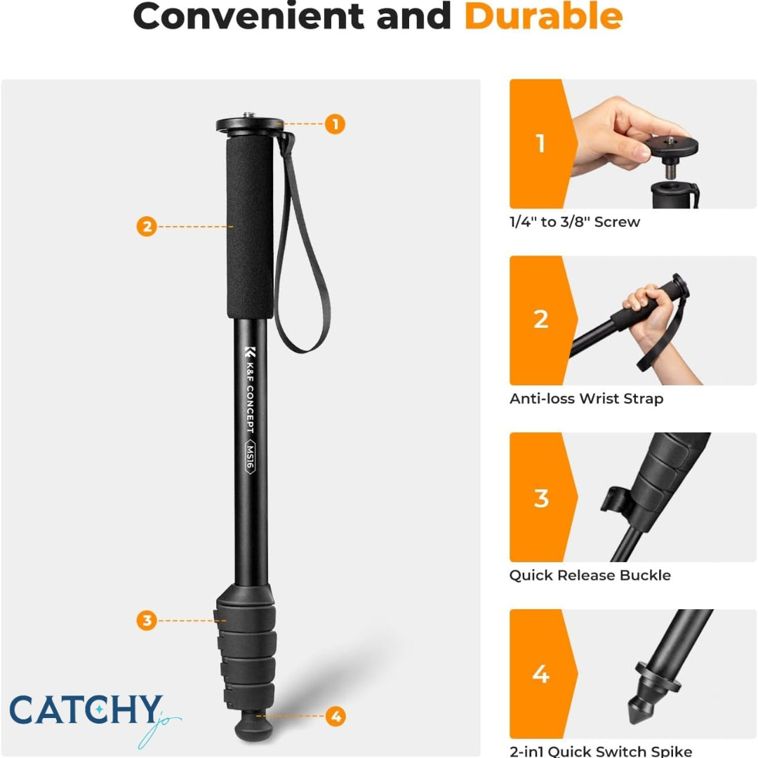 K&F 5-Section Camera Monopod