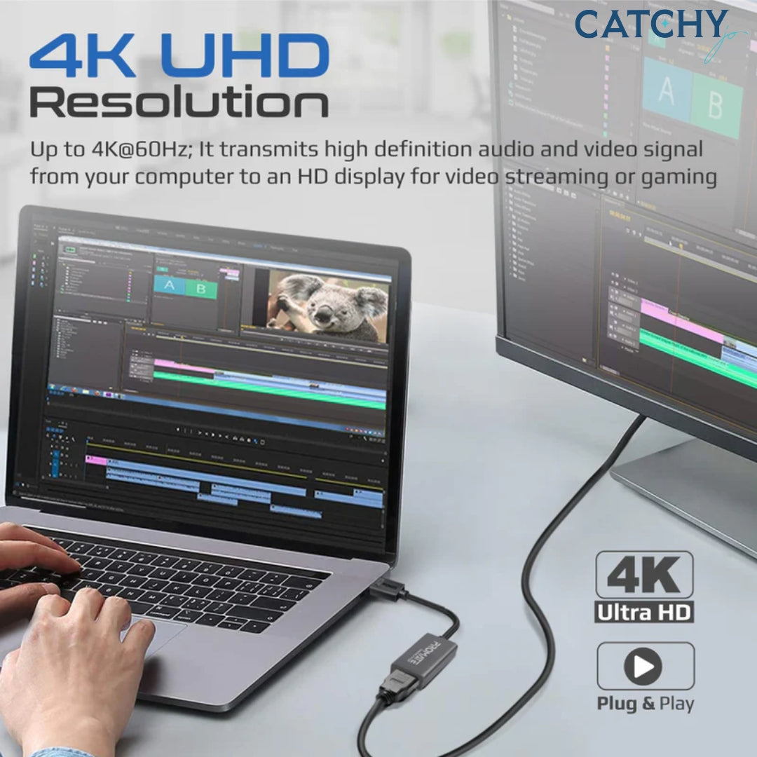 PROMATE MediaLink-DP 4K-60Hz DisplayPort To HDMI Adapter