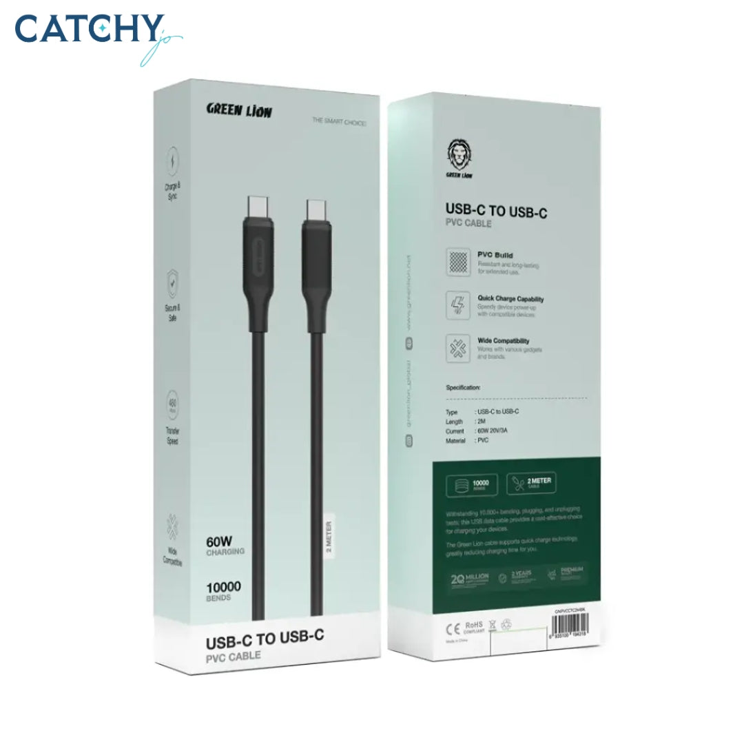 Green Lion USB-C To USB-C PVC Cable