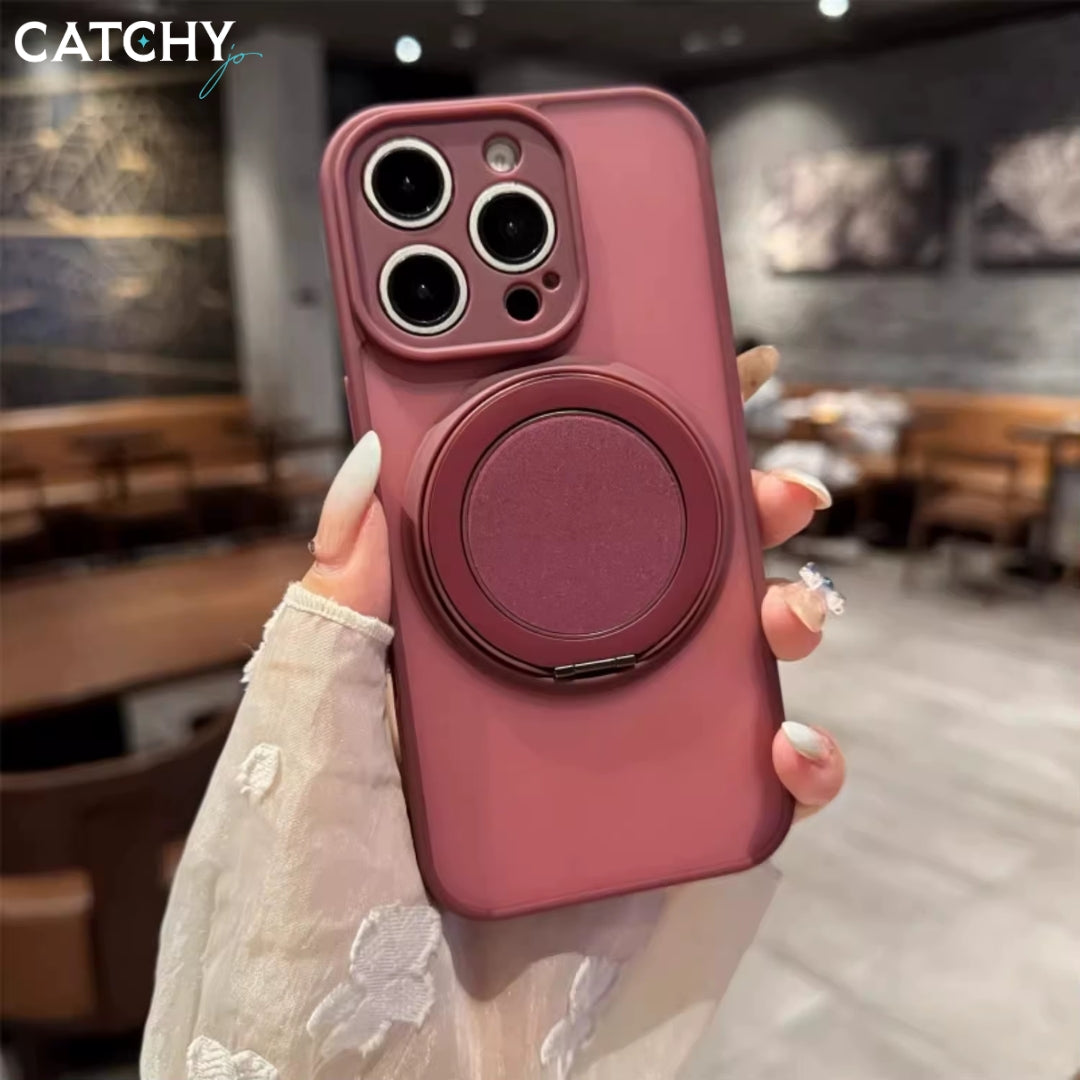 iPhone Rotating Magnetic Bracket Frosted Case