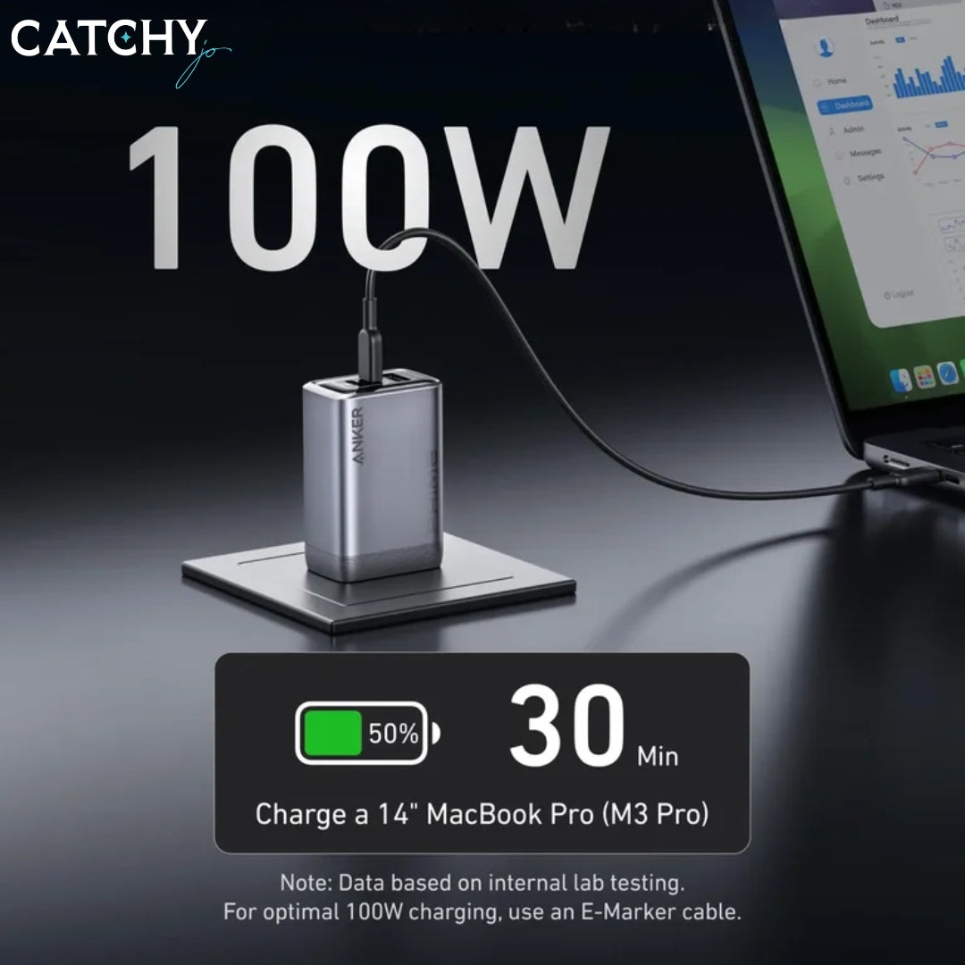 Anker Prime USB-C Charger Compact 3-Ports (100W)