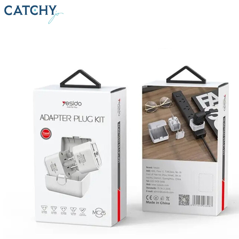 YESIDO MC25 Power Adapter With Storage Case