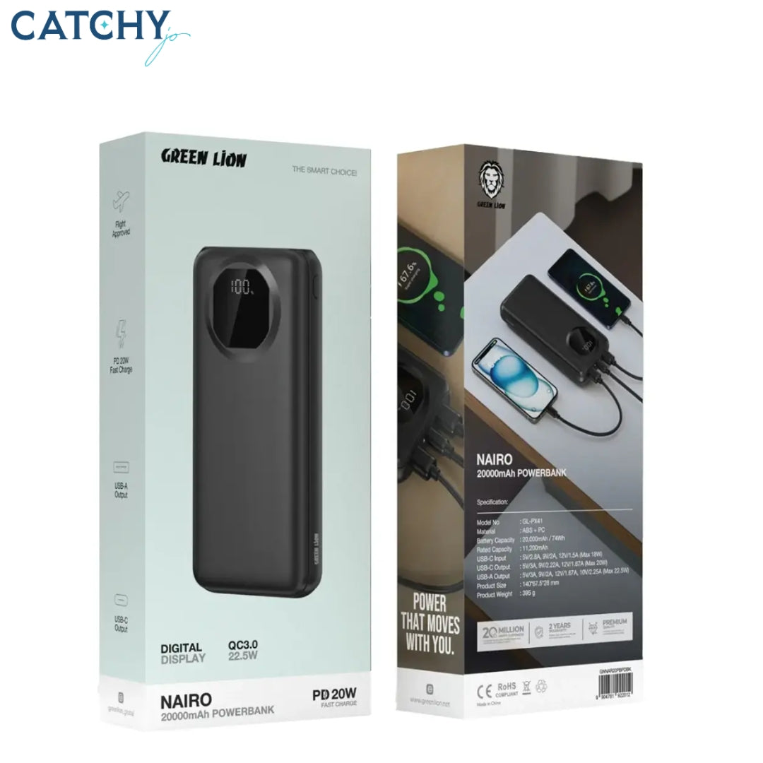 Green Lion Nairo Power Bank (20000mAh)
