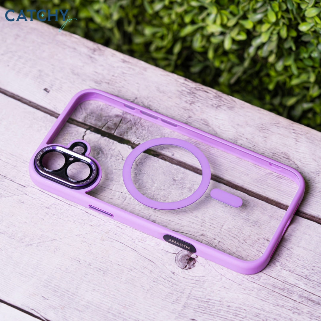 iPhone Series (11+12+13) Luxury Clear MagSafe Case With Camera Protector