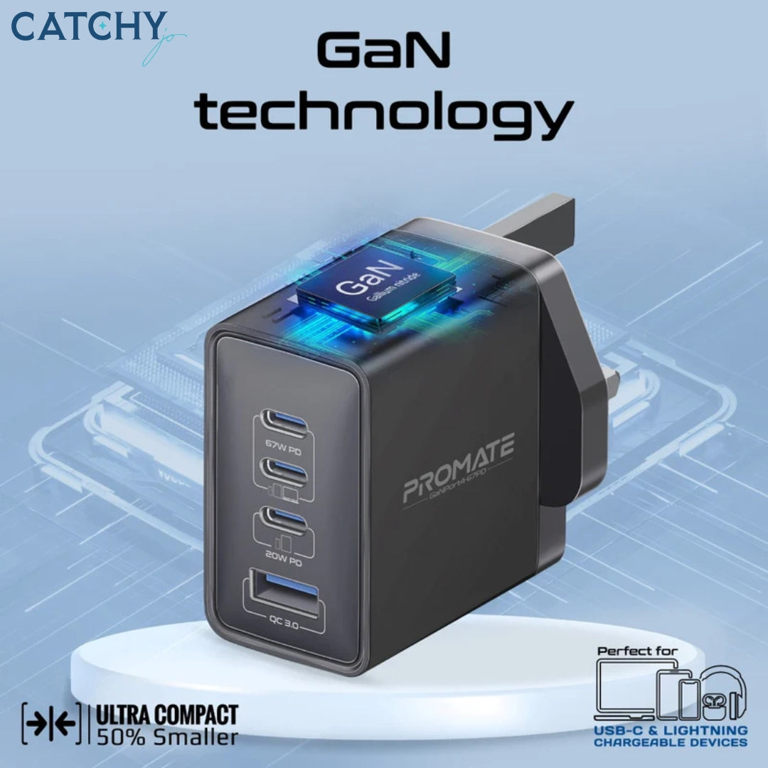 PROMATE GaNPort4-67W Power Charging Adapter