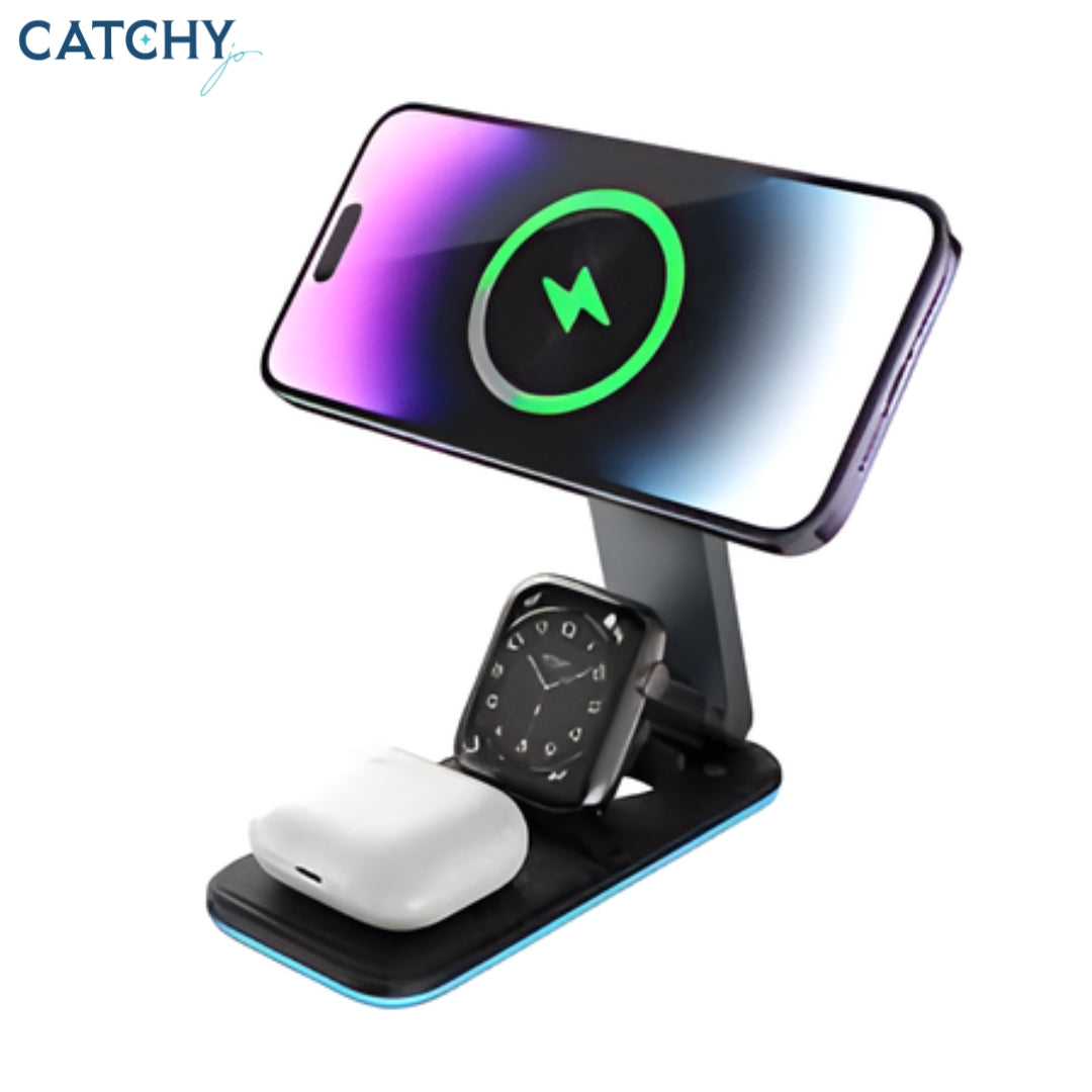ROCKROSE Airwave Neo Dual Mode 3-in-1 Foldable Wireless Charging Stand