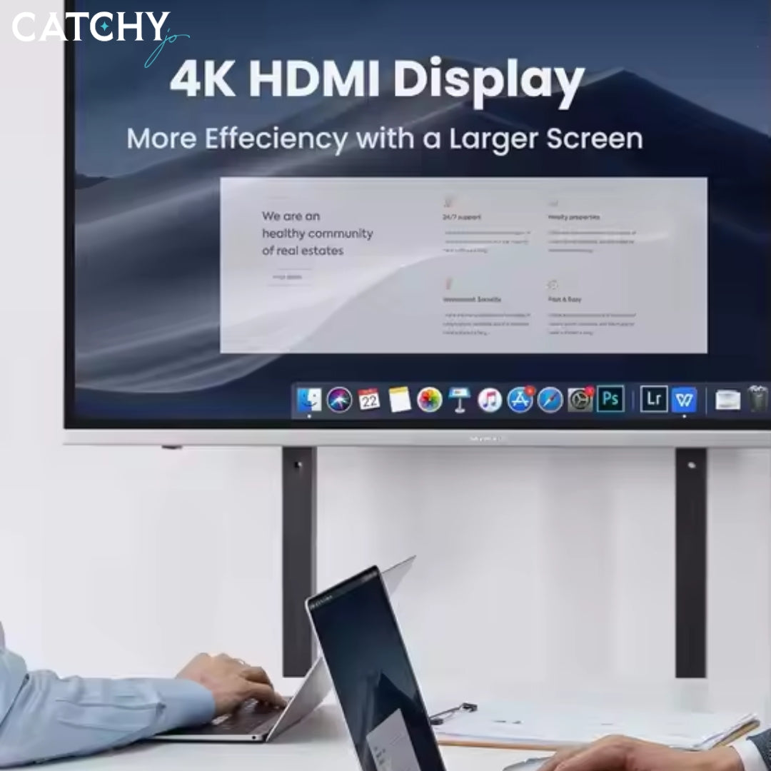 UGREEN 5 in 2 Type-C To 4K-HDMI 3 Thunderbolt (100W)