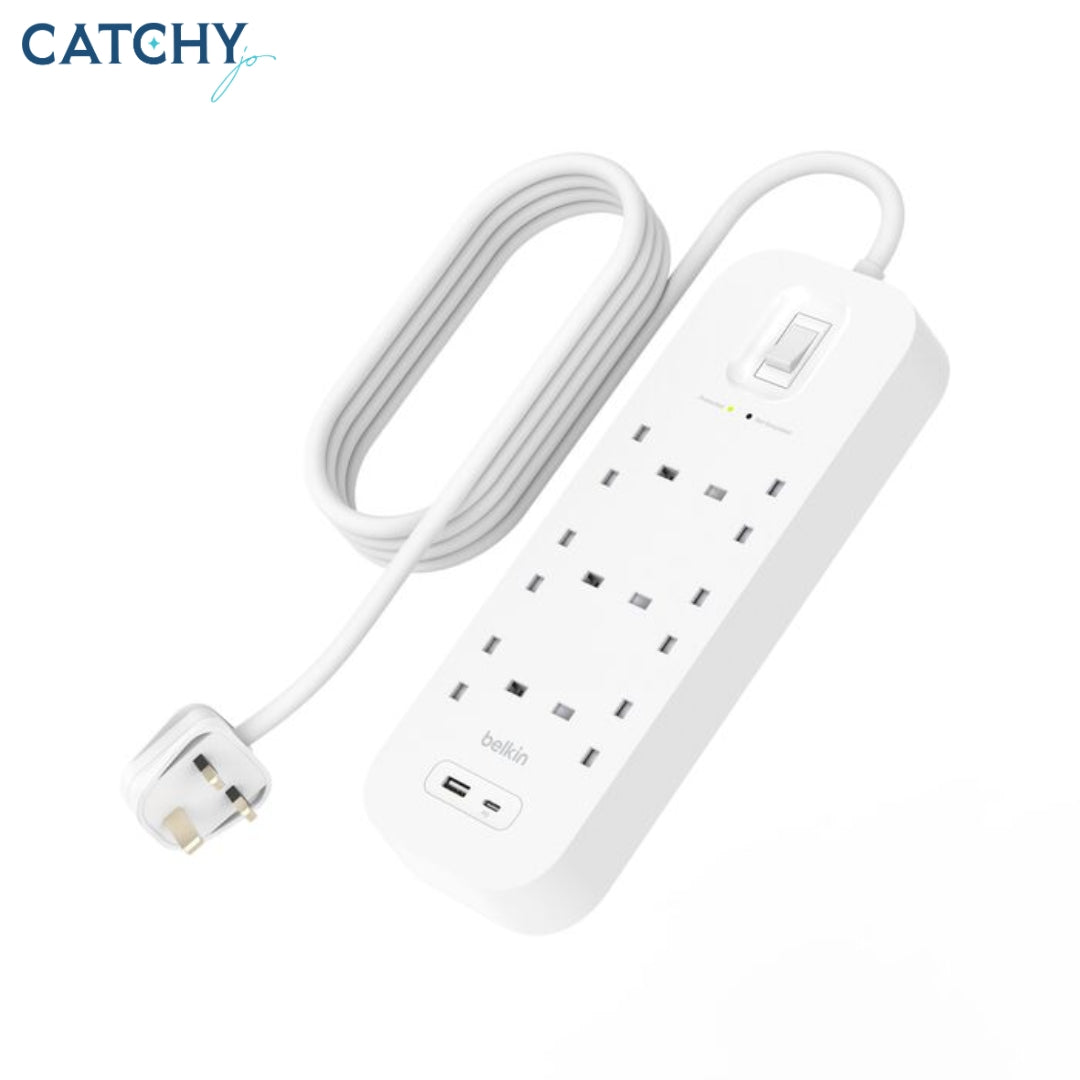 BELKIN 6 Outlet Surge Protector With USB-C & USB-A